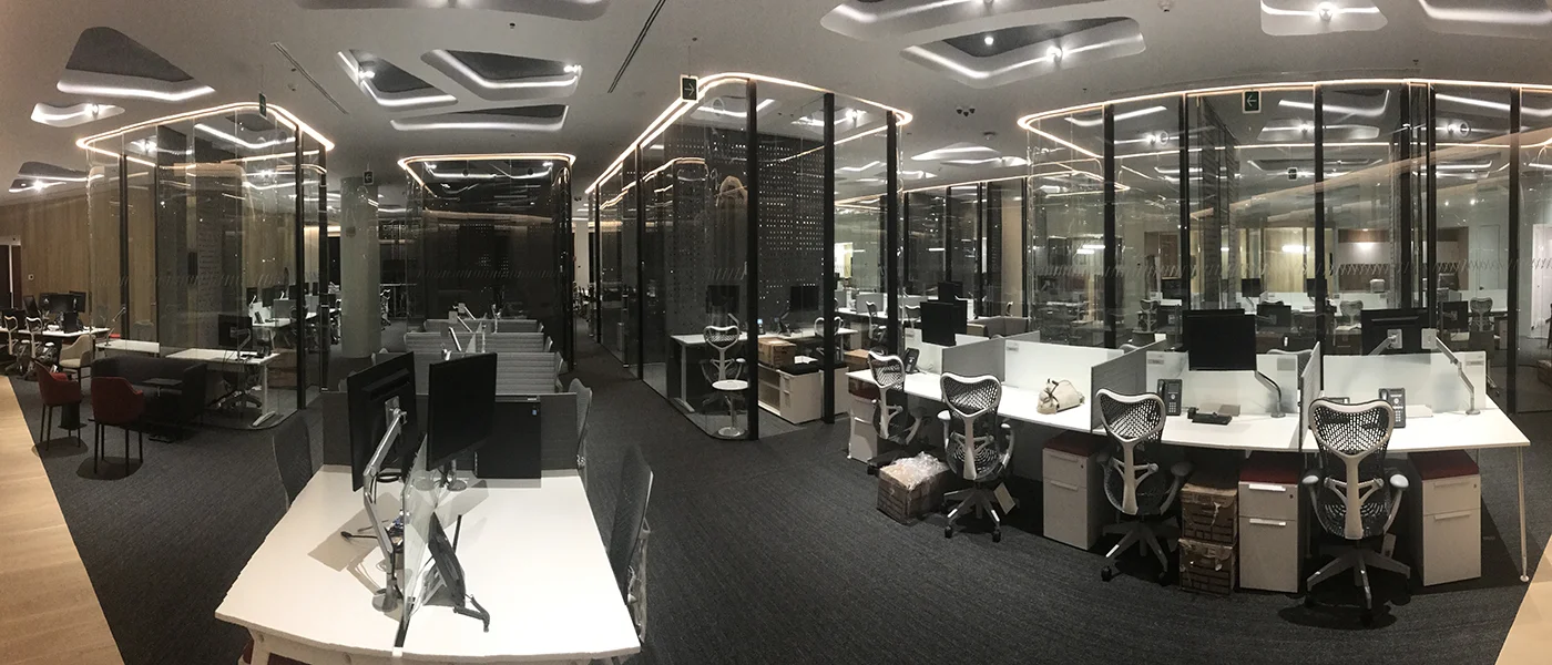 Mampara StyleGlass con vidrio laminar